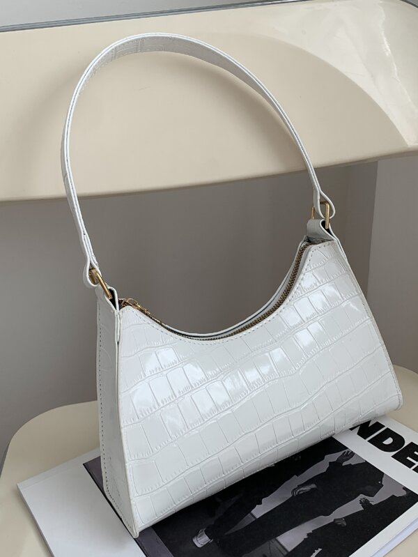 White Retro Shoulder Bag