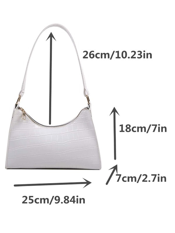 White Retro Shoulder Bag