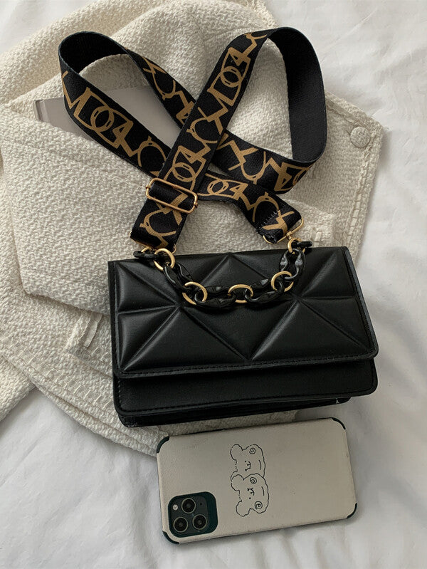 Mini Quilted Embossed Crossbody Bag